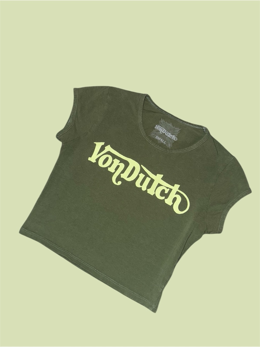 Vintage Von Dutch Olive Logo Tee